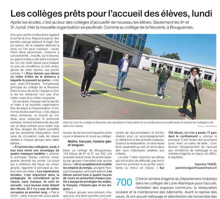 La presse parle du collège