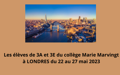 Séjour LONDRES du 22 au 27 mai 2023