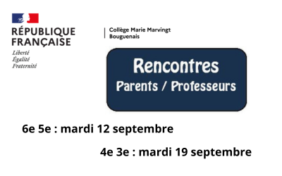 Réunions de rentrée