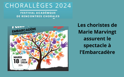 Un beau moment de partage avec les choristes des autres collèges du département