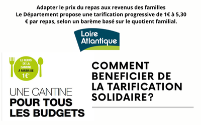 Tarification solidaire cantine